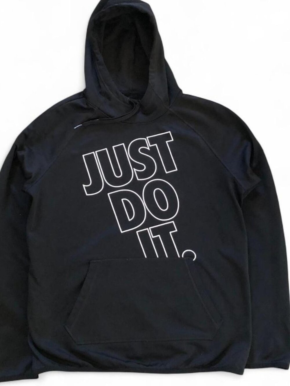 Nike Dry Fit Men's M Black Just Do It Hoodie Sportwear Outdoors Winter